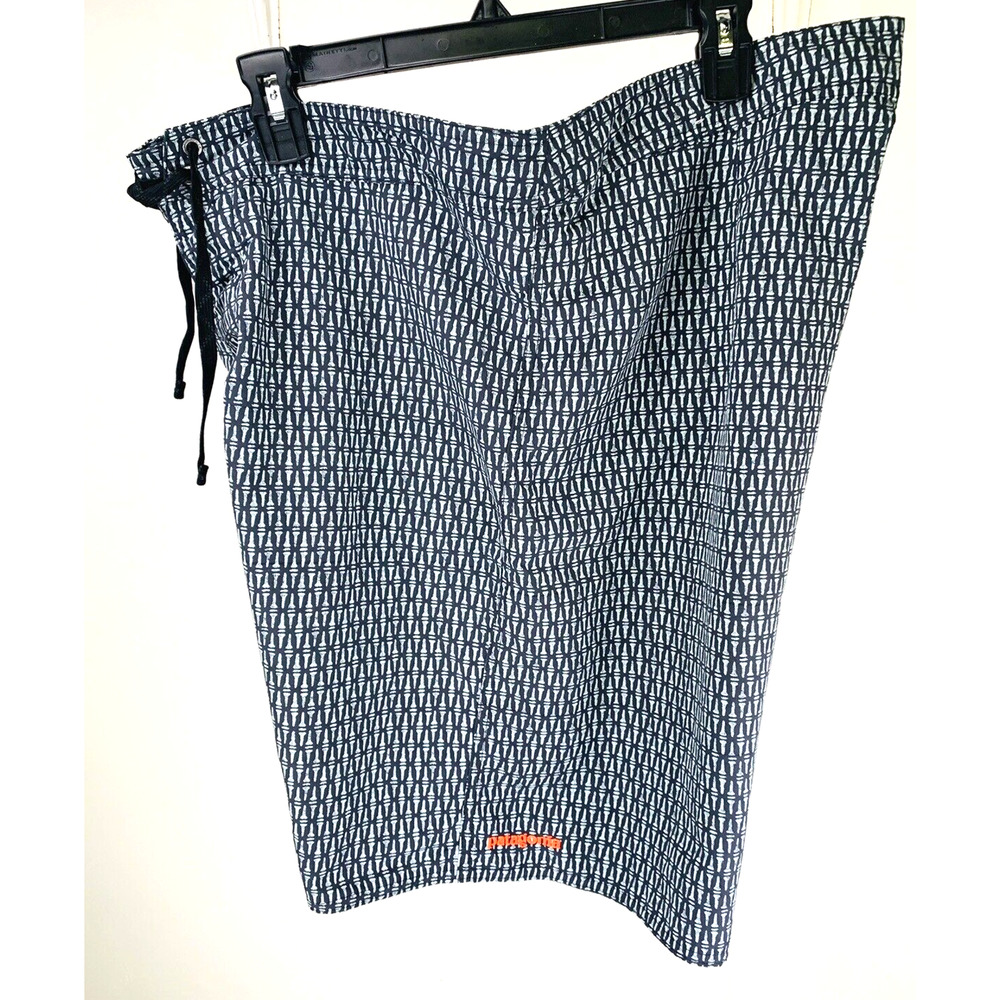 Patagonia Swim Shorts Trunks 10" Size 38 Blue Unlined